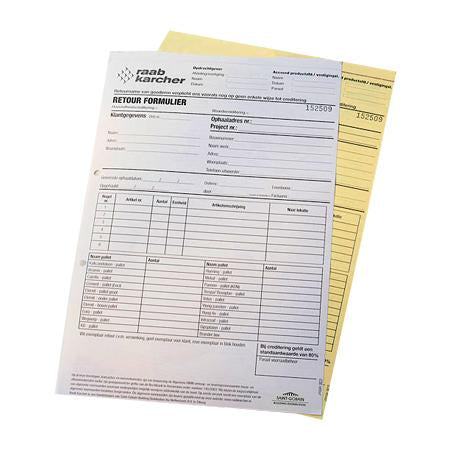 2-part NCR Form Pads w Wraparound Cover - Dynamic Imaging + Distribution